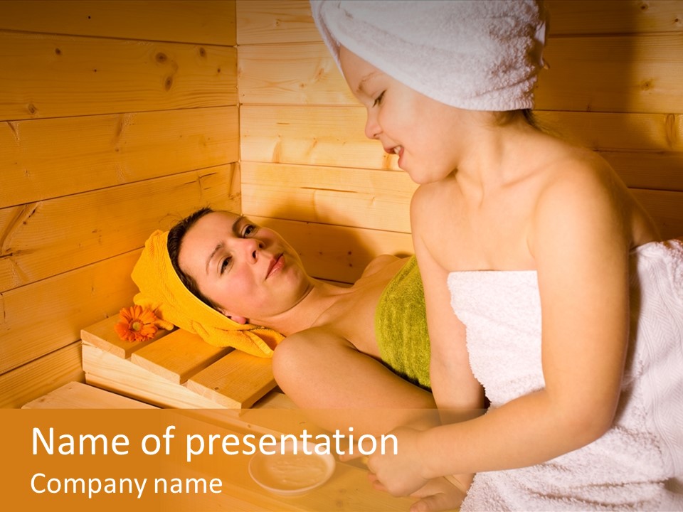 Adult Sauna Healthcare PowerPoint Template