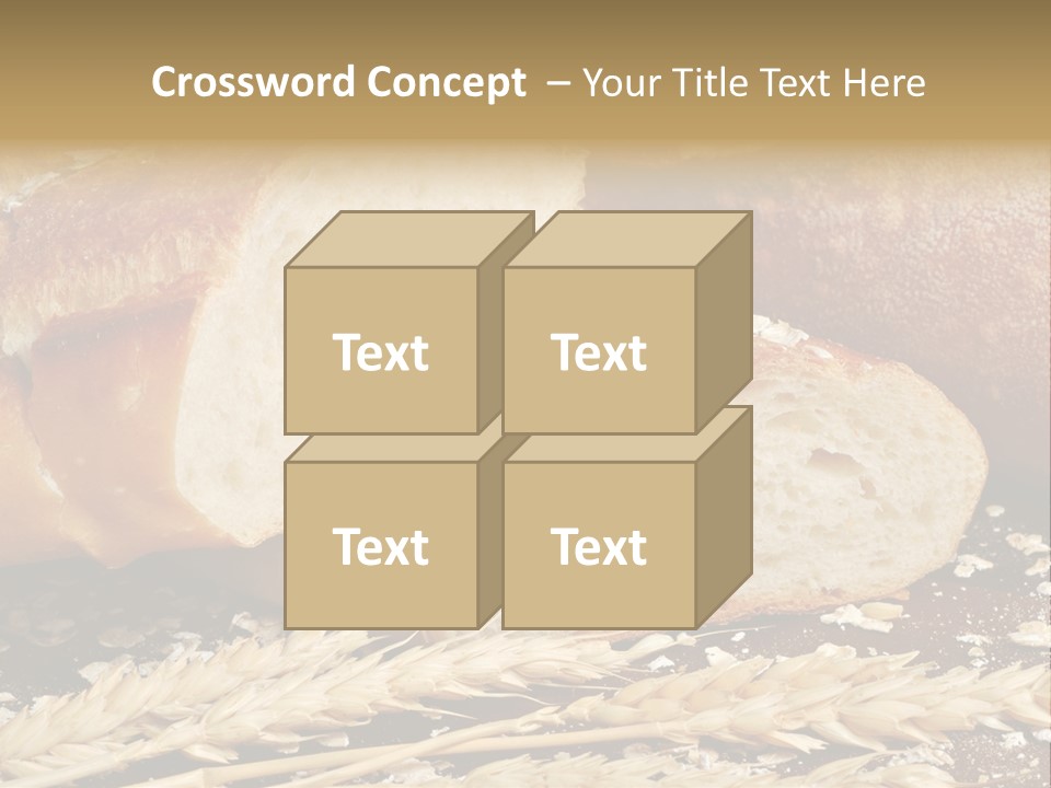 Wheat Texture Closeup PowerPoint Template