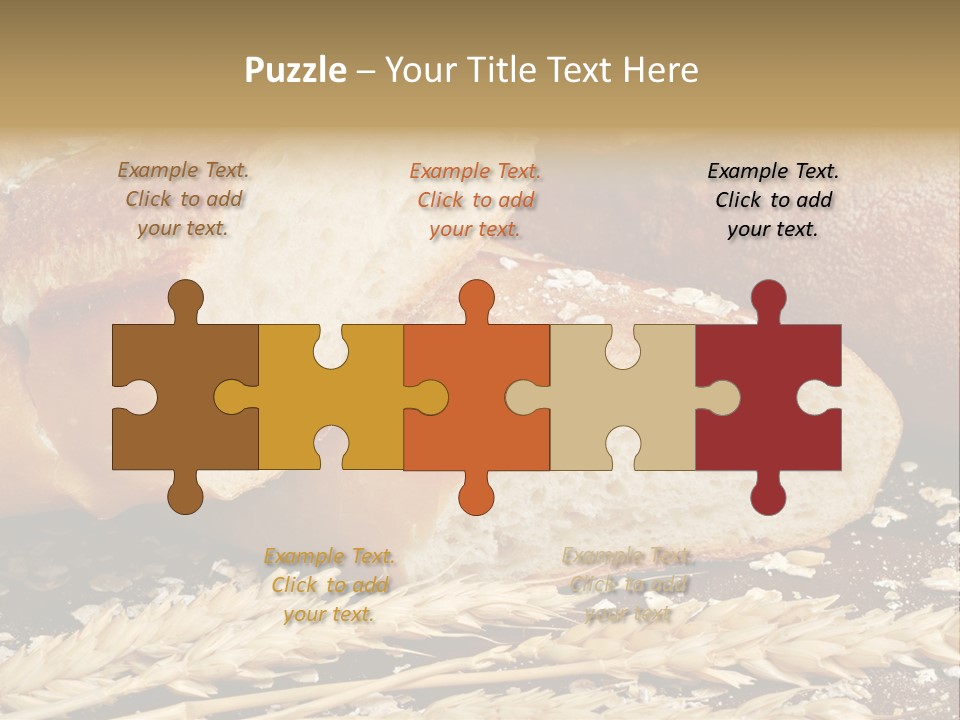Wheat Texture Closeup PowerPoint Template