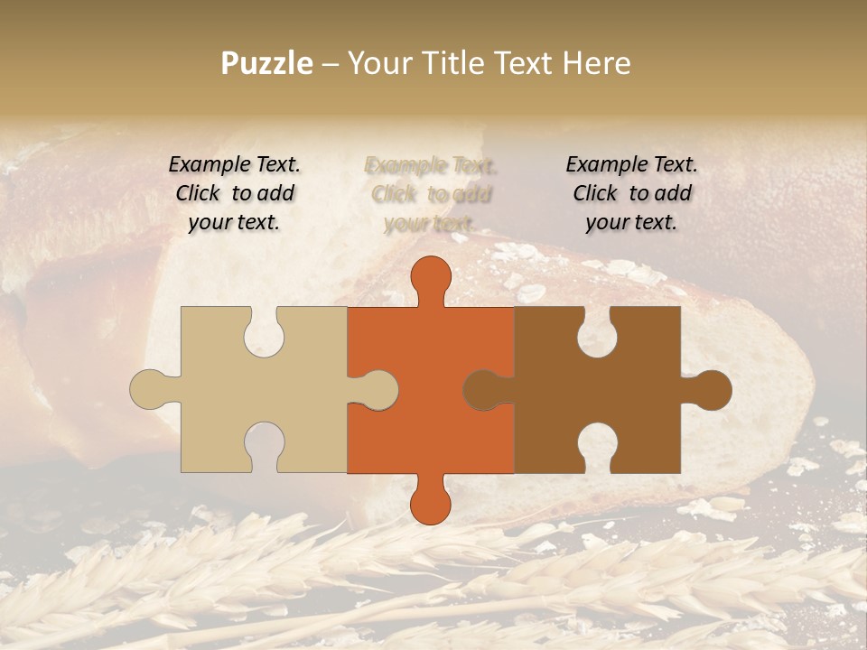 Wheat Texture Closeup PowerPoint Template