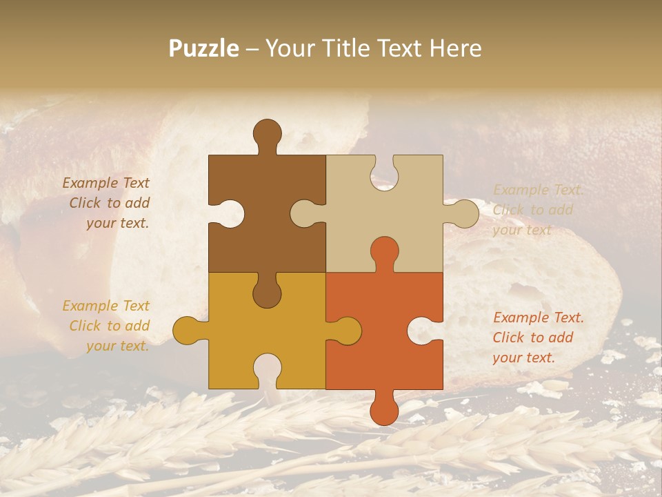 Wheat Texture Closeup PowerPoint Template