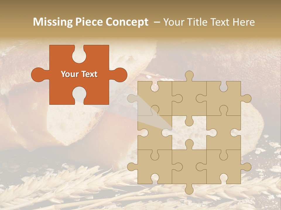 Wheat Texture Closeup PowerPoint Template