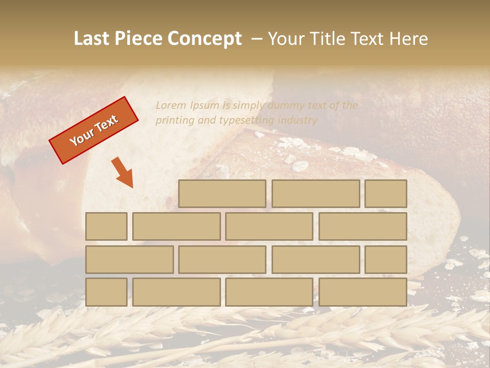 Wheat Texture Closeup PowerPoint Template