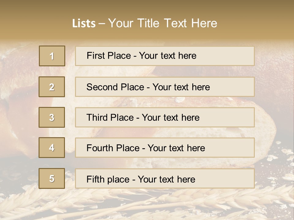 Wheat Texture Closeup PowerPoint Template