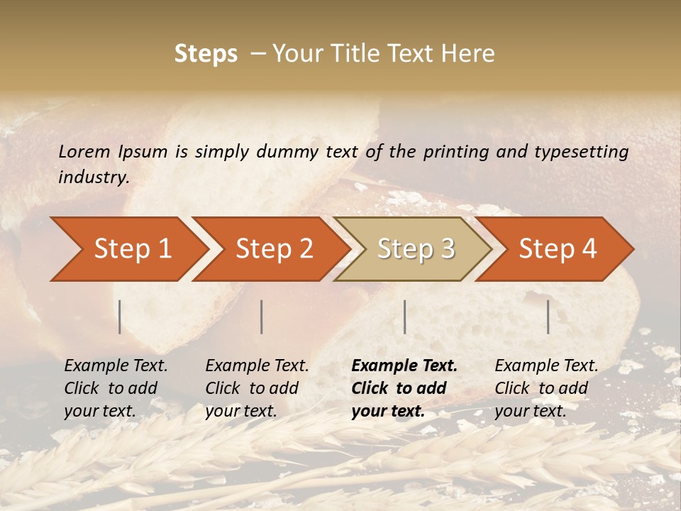 Wheat Texture Closeup PowerPoint Template