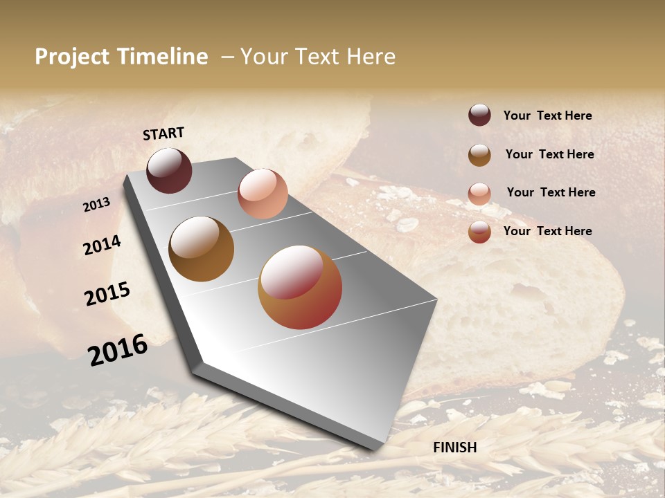 Wheat Texture Closeup PowerPoint Template