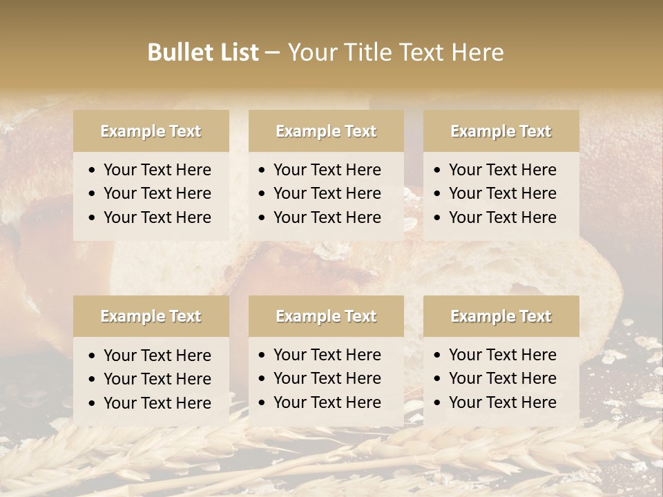 Wheat Texture Closeup PowerPoint Template