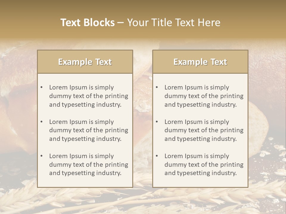 Wheat Texture Closeup PowerPoint Template