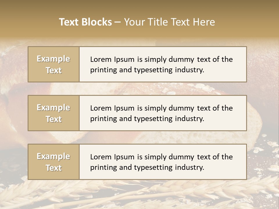 Wheat Texture Closeup PowerPoint Template