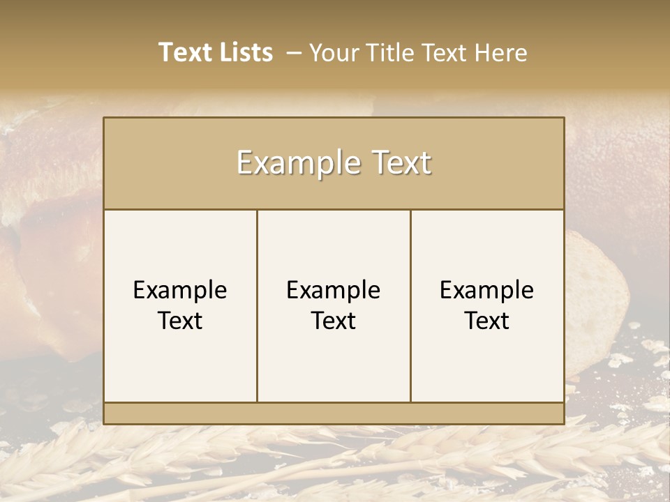 Wheat Texture Closeup PowerPoint Template