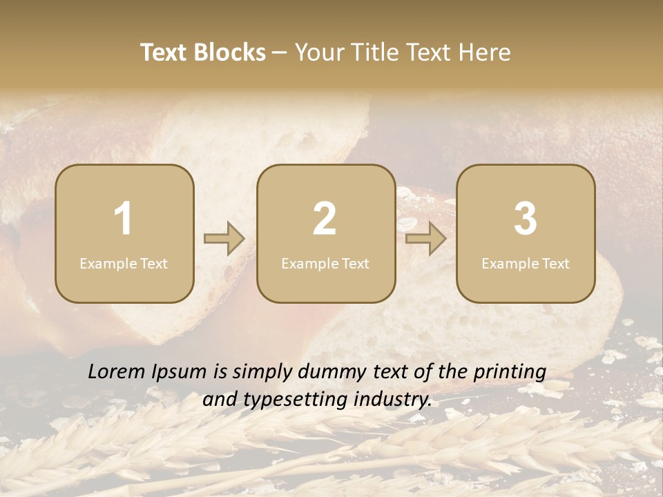 Wheat Texture Closeup PowerPoint Template