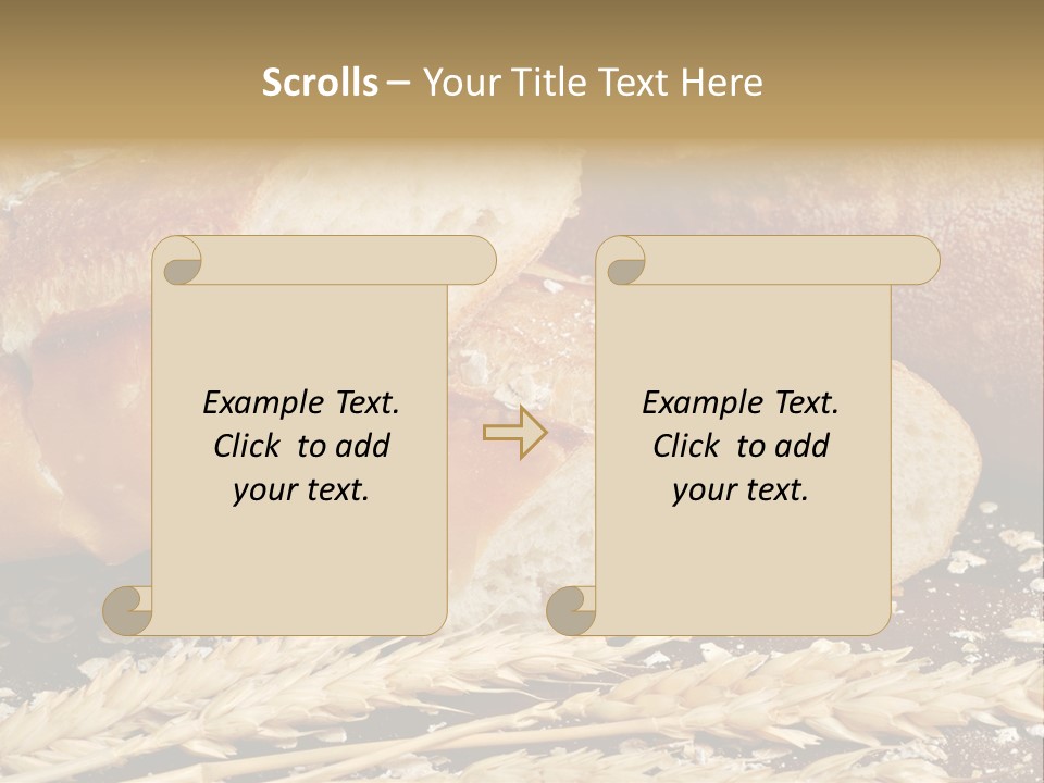 Wheat Texture Closeup PowerPoint Template
