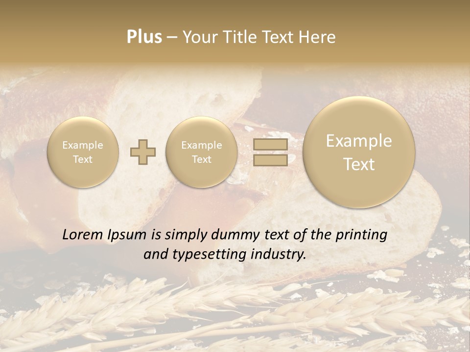 Wheat Texture Closeup PowerPoint Template