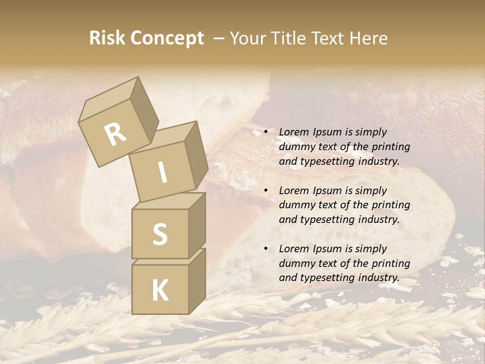 Wheat Texture Closeup PowerPoint Template