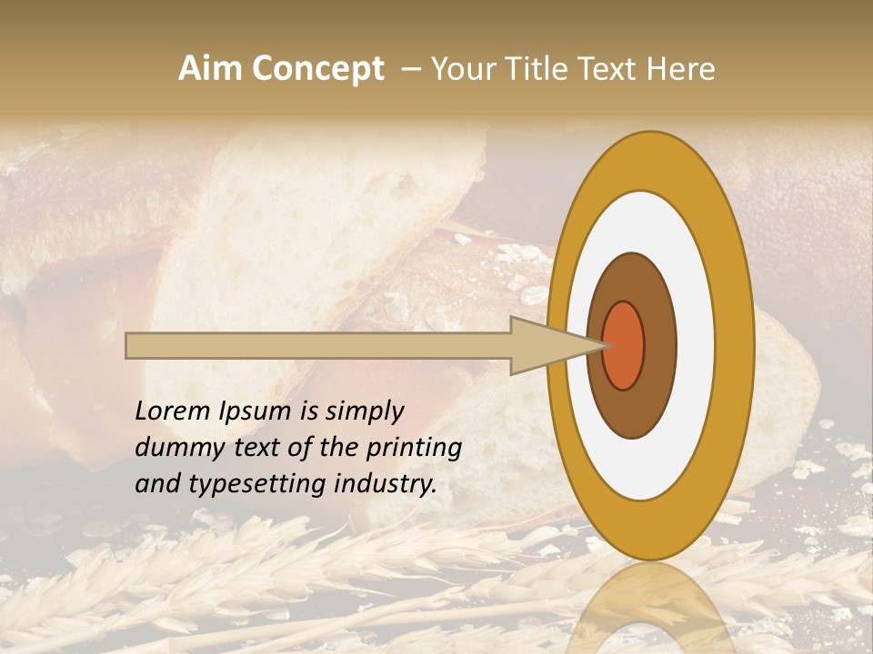 Wheat Texture Closeup PowerPoint Template