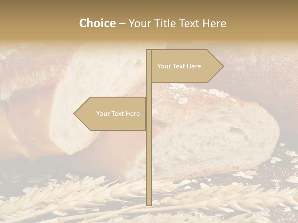 Wheat Texture Closeup PowerPoint Template