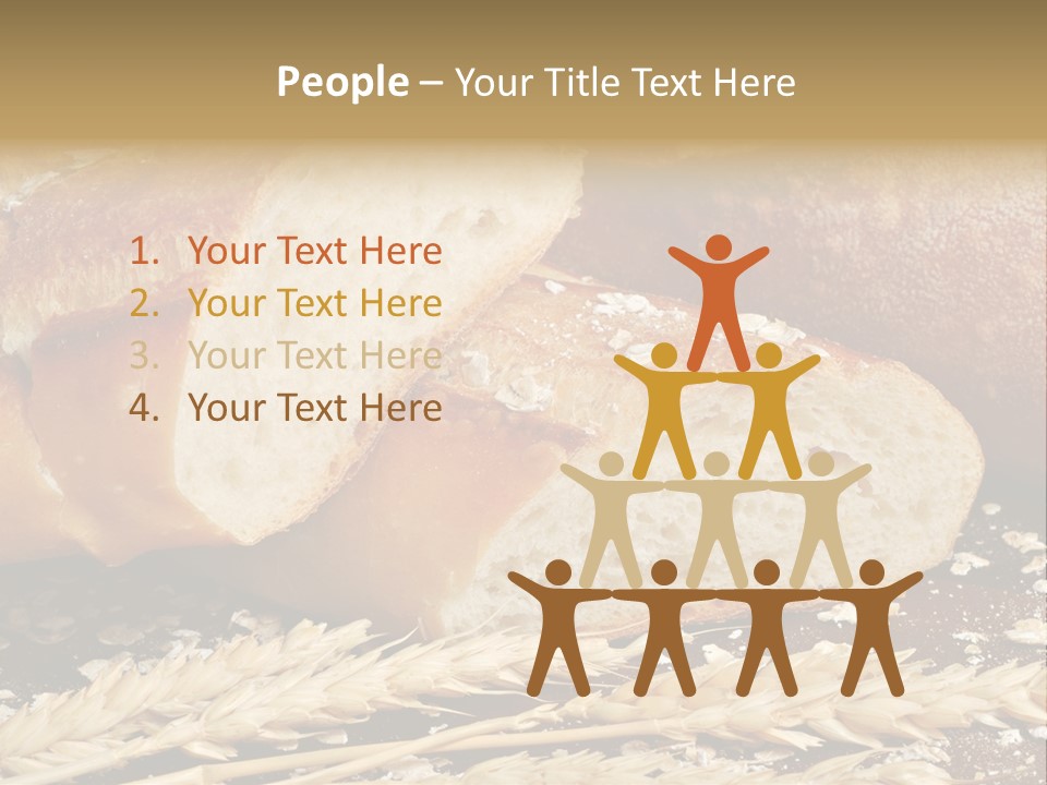 Wheat Texture Closeup PowerPoint Template