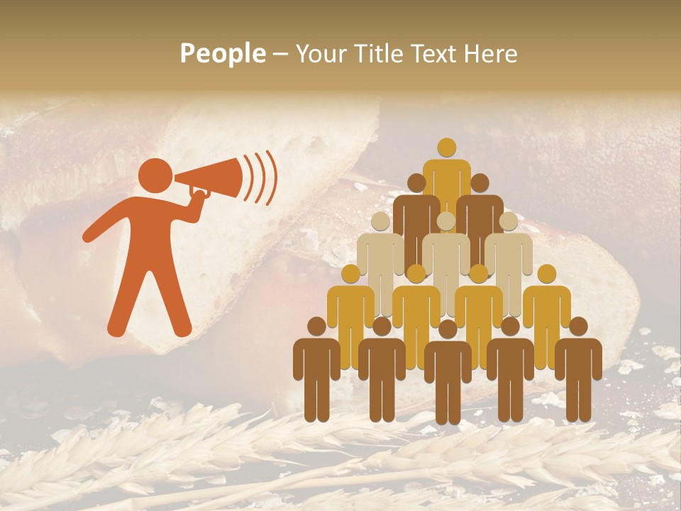 Wheat Texture Closeup PowerPoint Template