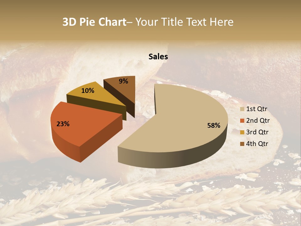 Wheat Texture Closeup PowerPoint Template