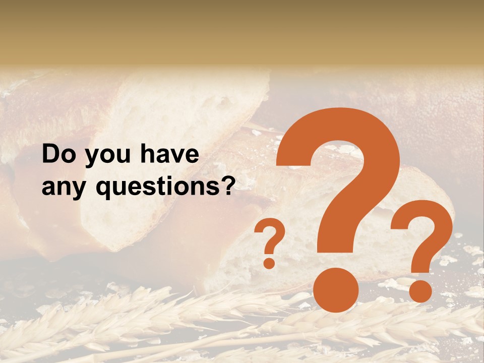 Wheat Texture Closeup PowerPoint Template