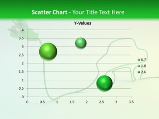 A Green And White Powerpoint Presentation With A Car Plugged Into It PowerPoint Template