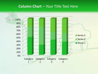 A Green And White Powerpoint Presentation With A Car Plugged Into It PowerPoint Template