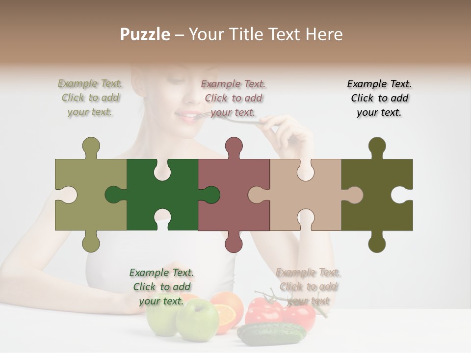 Person Healthy Choice PowerPoint Template