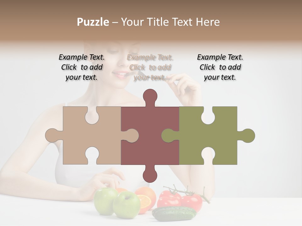 Person Healthy Choice PowerPoint Template