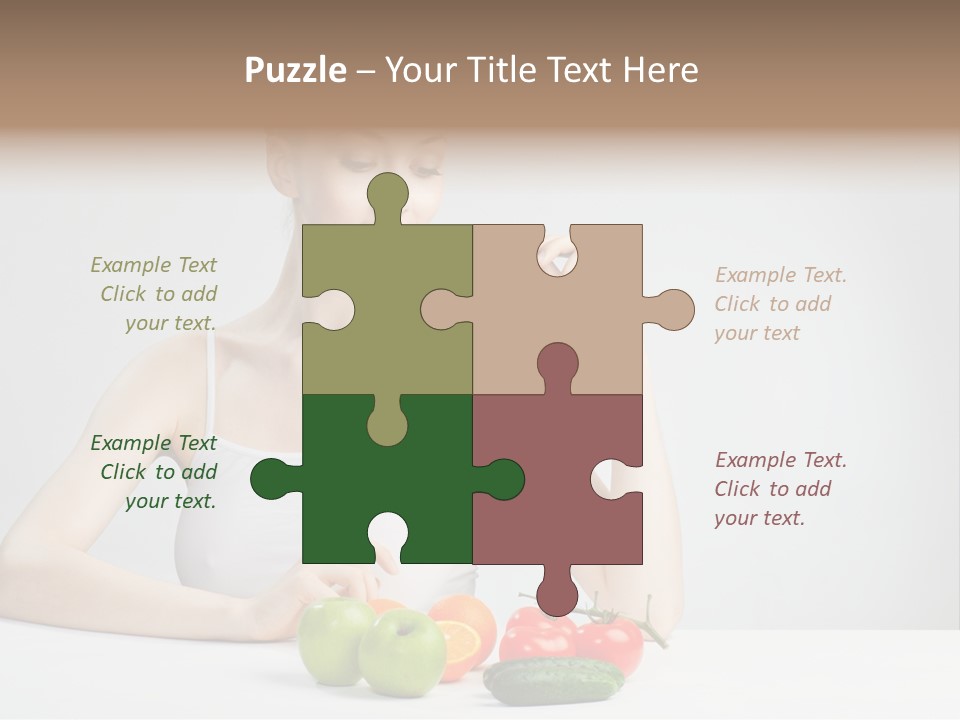 Person Healthy Choice PowerPoint Template