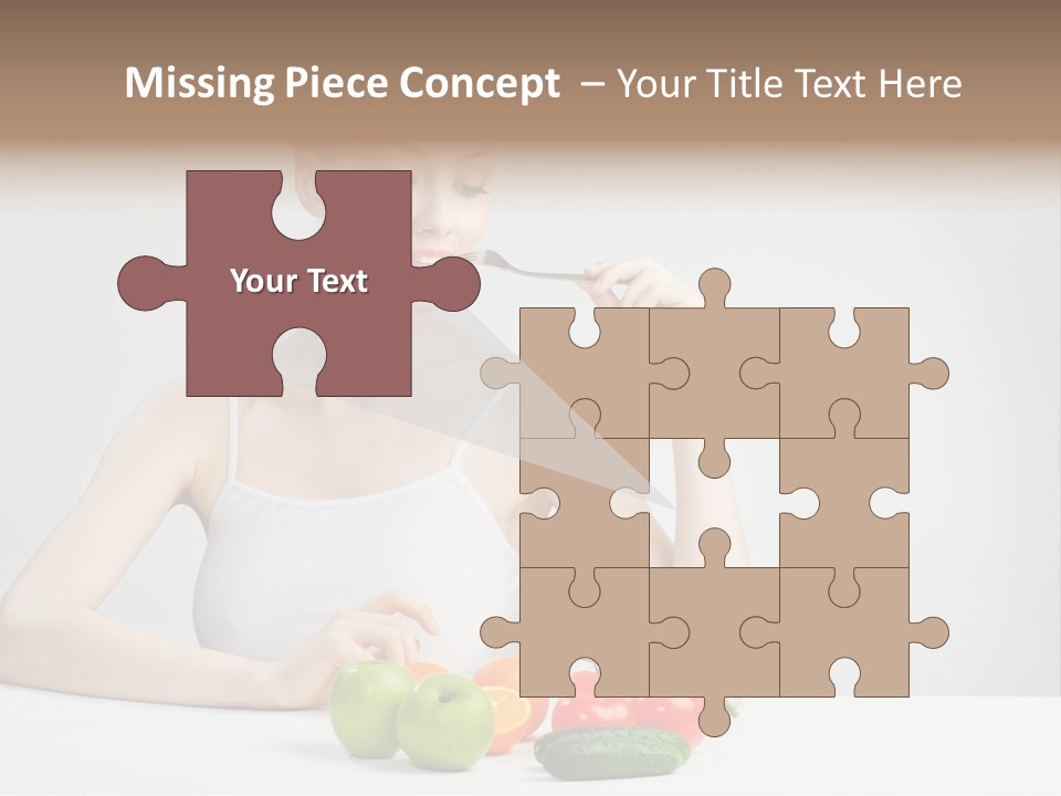 Person Healthy Choice PowerPoint Template