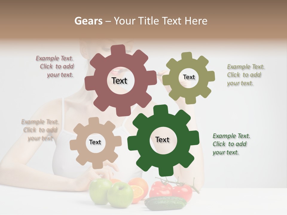 Person Healthy Choice PowerPoint Template