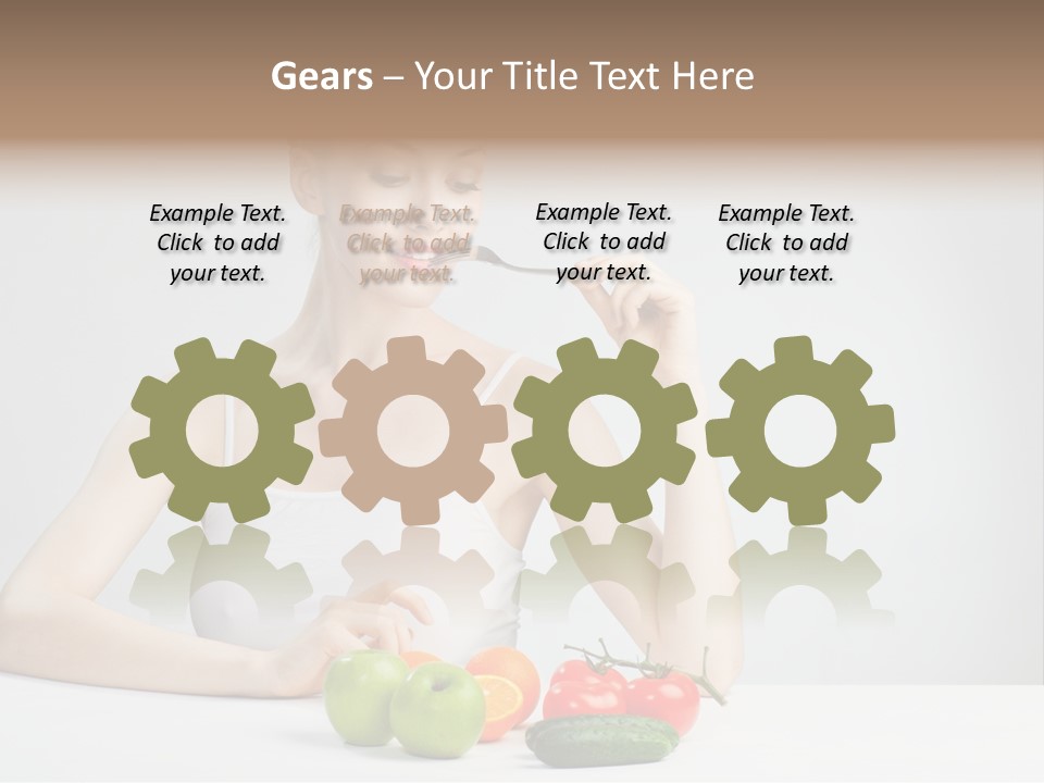 Person Healthy Choice PowerPoint Template