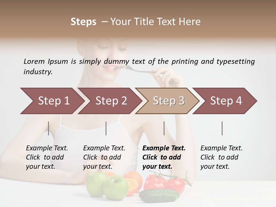 Person Healthy Choice PowerPoint Template