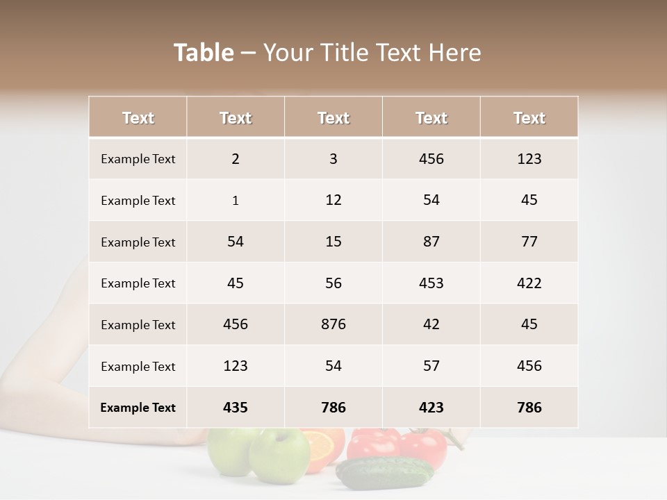 Person Healthy Choice PowerPoint Template