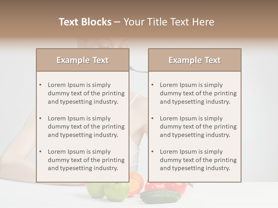 Person Healthy Choice PowerPoint Template