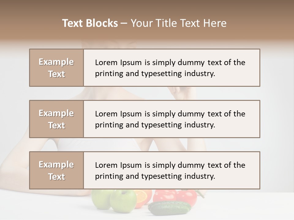 Person Healthy Choice PowerPoint Template
