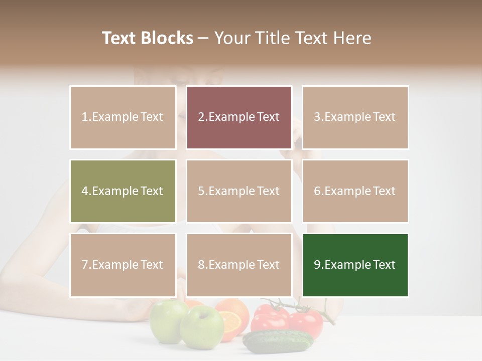Person Healthy Choice PowerPoint Template