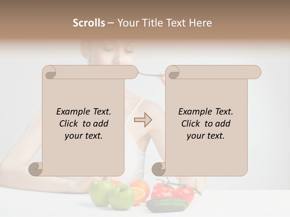 Person Healthy Choice PowerPoint Template