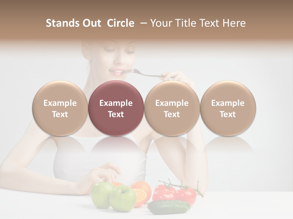 Person Healthy Choice PowerPoint Template