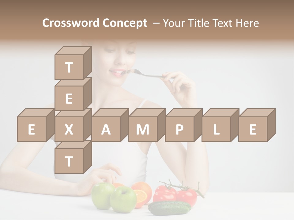 Person Healthy Choice PowerPoint Template