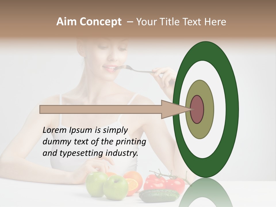 Person Healthy Choice PowerPoint Template