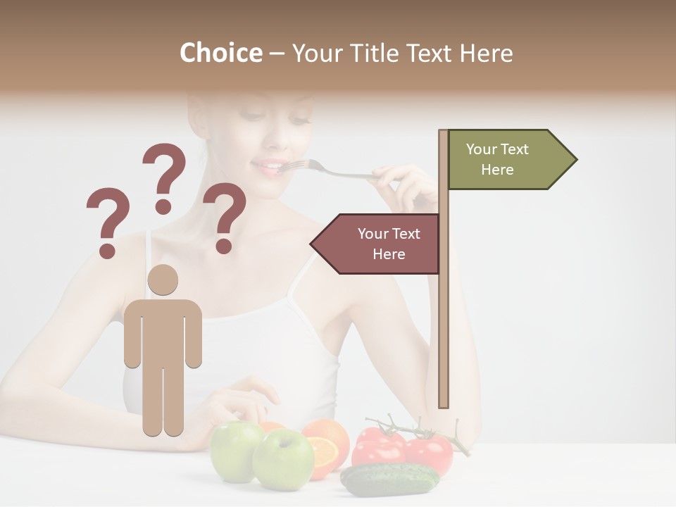 Person Healthy Choice PowerPoint Template