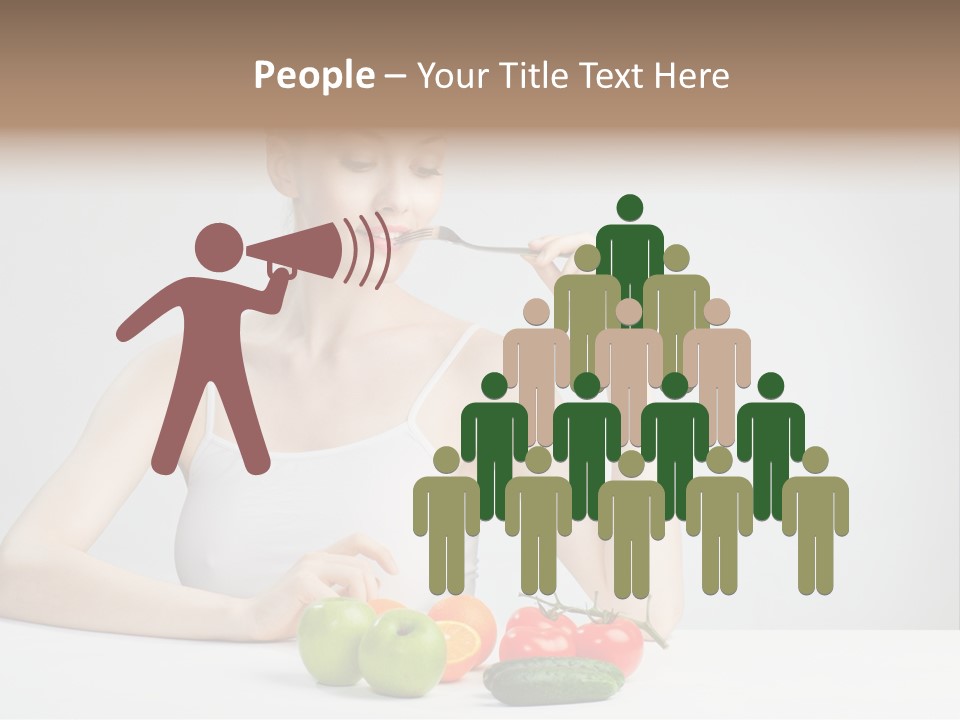 Person Healthy Choice PowerPoint Template