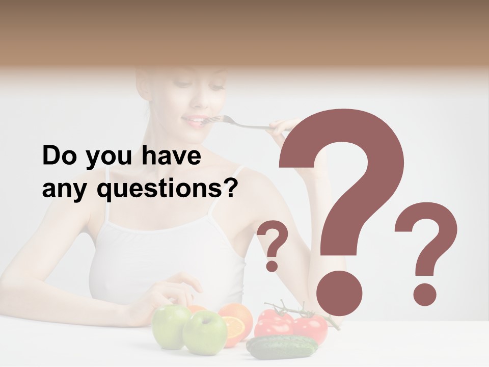 Person Healthy Choice PowerPoint Template