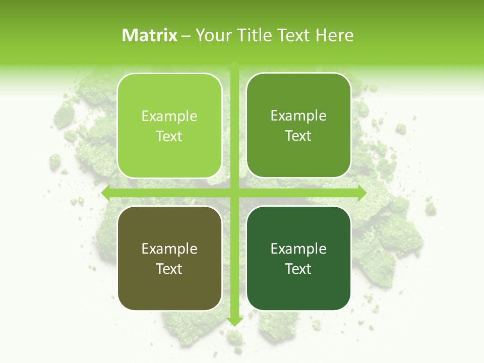 A Pile Of Green Powder On A White Surface PowerPoint Template