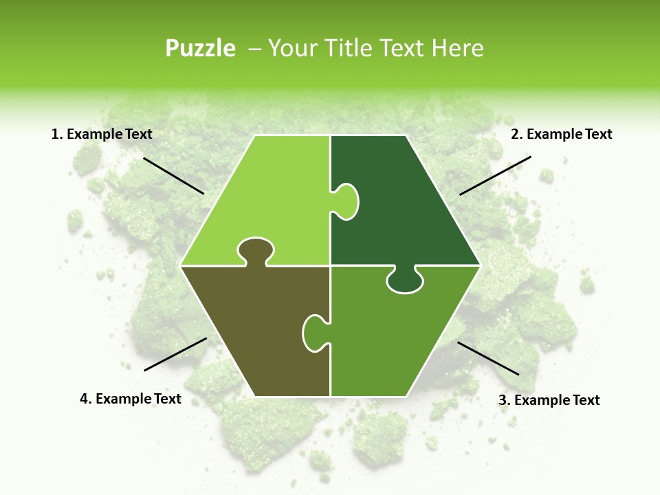 A Pile Of Green Powder On A White Surface PowerPoint Template