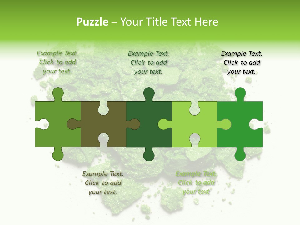 A Pile Of Green Powder On A White Surface PowerPoint Template