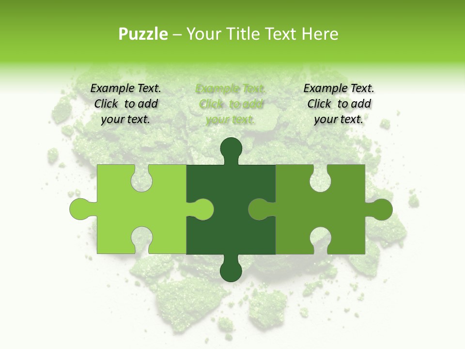 A Pile Of Green Powder On A White Surface PowerPoint Template