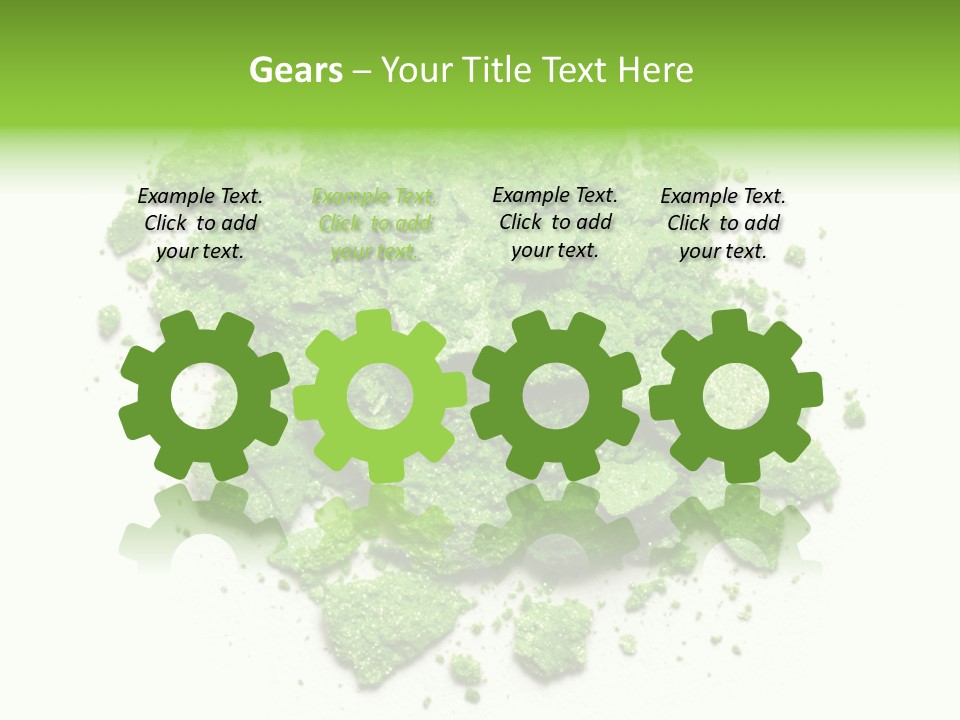 A Pile Of Green Powder On A White Surface PowerPoint Template