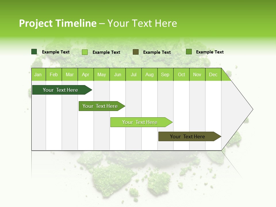 A Pile Of Green Powder On A White Surface PowerPoint Template